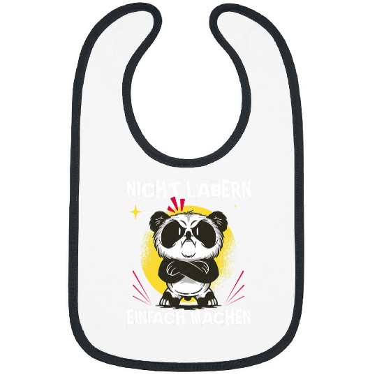 Panda Pet Dont Lab Just Make Angry Panda Bibs