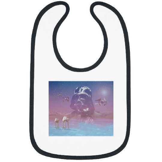 Star Wars Classic Darth Vader Silhouette In The Sky Bibs