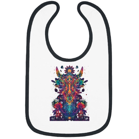 Dragon Pet Dinosaur Dragon Mandala Graphic Bibs