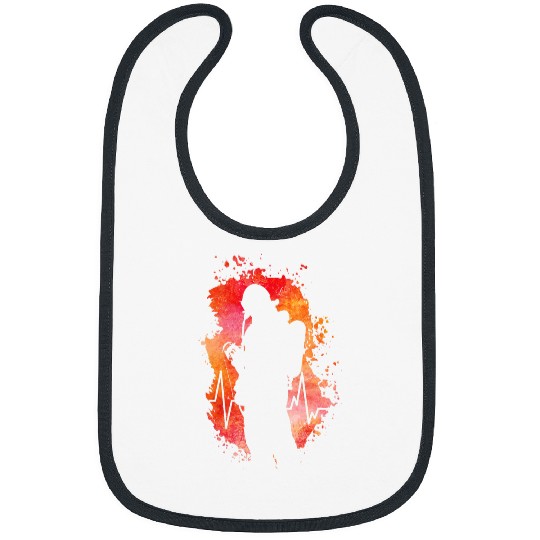 Firefighter Job Fireman Heartbeat Volunteer Firefighter Tools Bibs