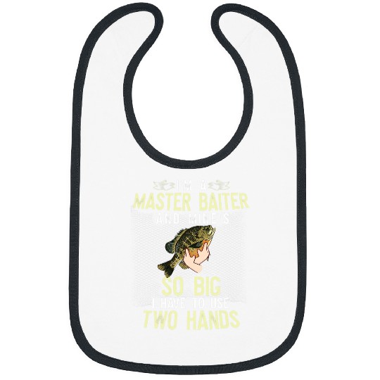 Mens Master Baiter Funny Fishing Bluegill Sunfish Graphic Bibs