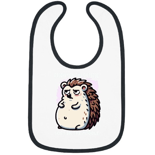 Hedgehog Pet Funny Pregnancy Baby Mom To Be Gender reveal idea Bibs