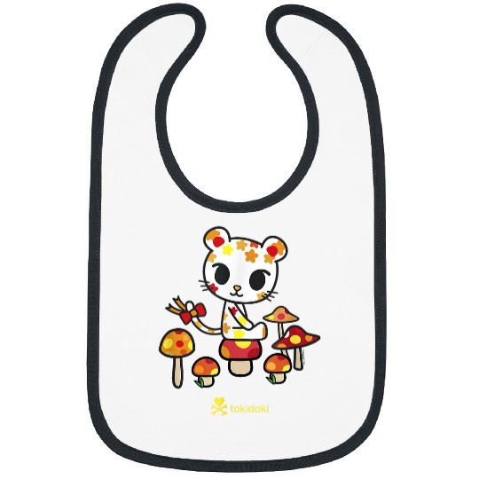 Tokidoki Autumn Colored Palette Sitting In A Mushroom Garden Bibs