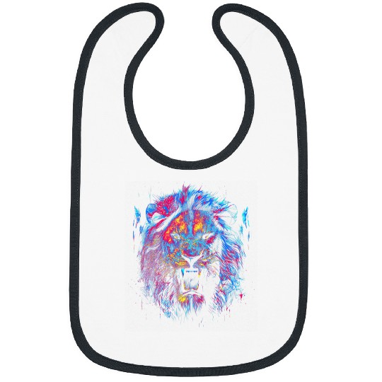 Lion Pet Big cat face head lion Bibs