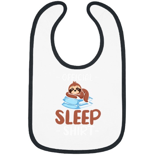 Sloth Pet Official Sleep Pillow Pose Sleeping Sloth Animal Bibs