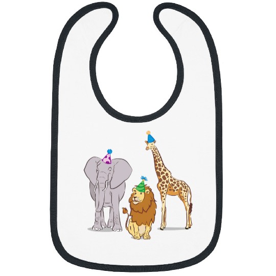 Lion Pet Party Animal Theme Elephant Giraffe Lion Bibs