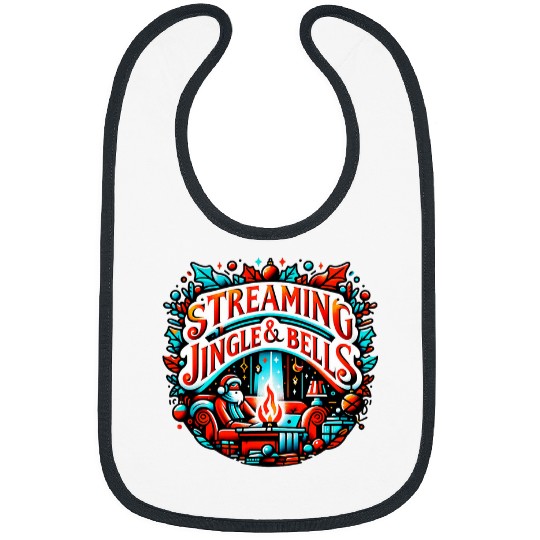 Streaming Jingle Bells Christmas Tee Cozy Winter 1 Bibs