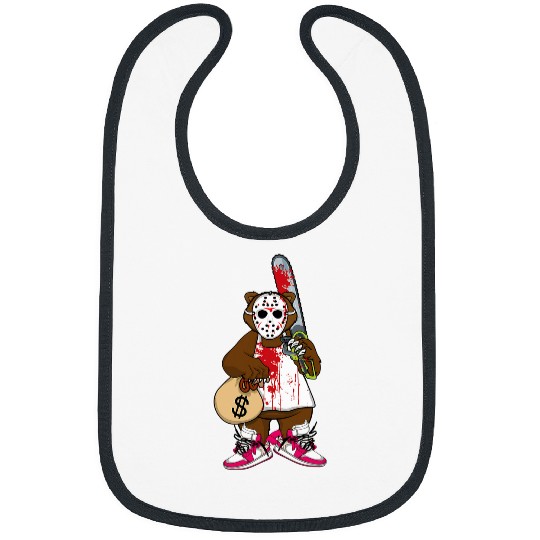 Bear Pet Horror Movie Character Monster Bear Thriller Halloween Bibs