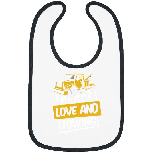 Tow Truck Operator Love Thin Yellow Towing Tow Truck Drive Bibs