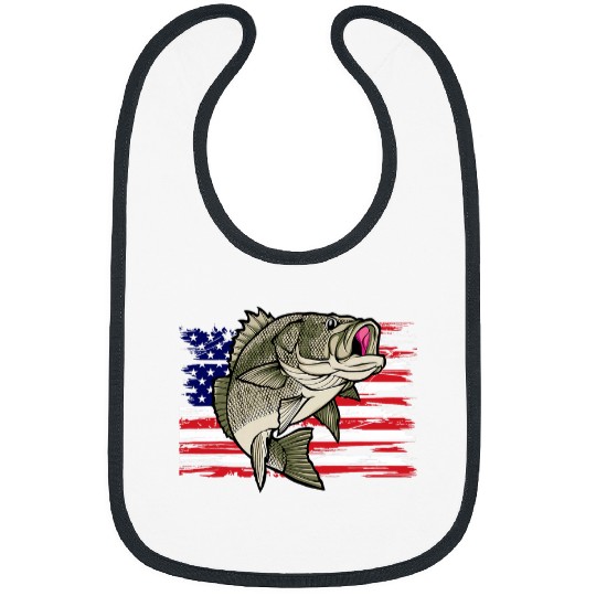 Life Liberty And The Pursuit Of Fish Largemouth Bass 1 Bibs