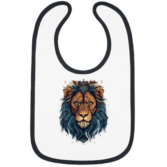 Lion Pet Epic Regal Lion with S Monogram Bibs
