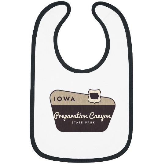 Preparation Canyon State Park Iowa Welcome Sign Souvenir Bibs
