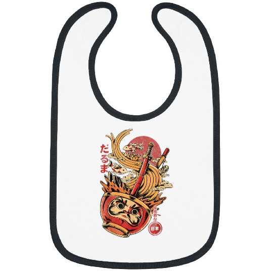 Dragon Pet darumas ramen kaiju japanese food dragon noodle lovers Bibs