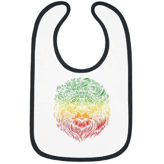 Lion Pet Etophian Lion Of Judah Rasta Reggae Roots Rastafari Lover Bibs