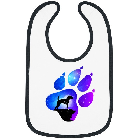 American Foxhound Paw Dog Lover Mom Dad Bibs
