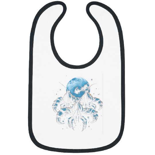 Moon Lobster Fish Seafood Fishing Stars Lobster Lovers Bibs
