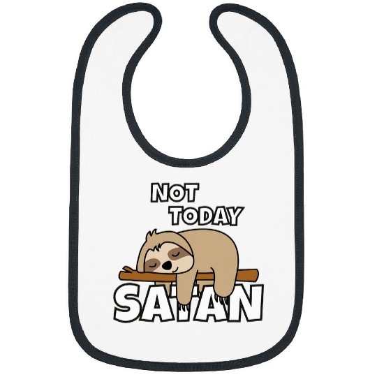 Sloth Pet Not Today Satan Bibs