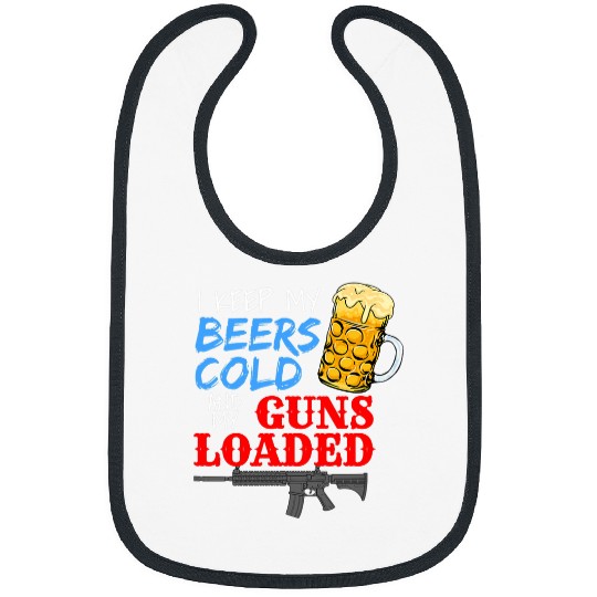 Beer Fun Pro guns Advocate Conservative Republican Bibs