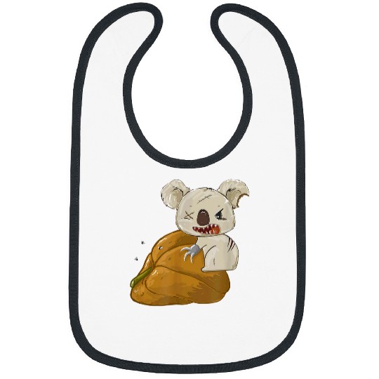 Koala Pet Dark Humor Sarcastic Halloween Costume Pumpkin Koala Bibs