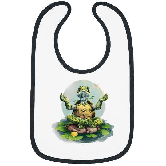 Turtle Pet Meditation Turtle Zen Buddha Spirituality Buddhist Hindu Bibs