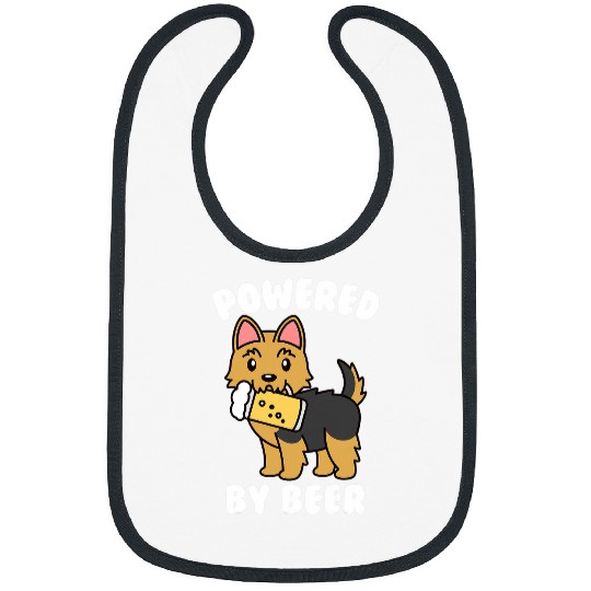 Beer Fun Powered By Beer Yorkshire Terrier Dog Bibs
