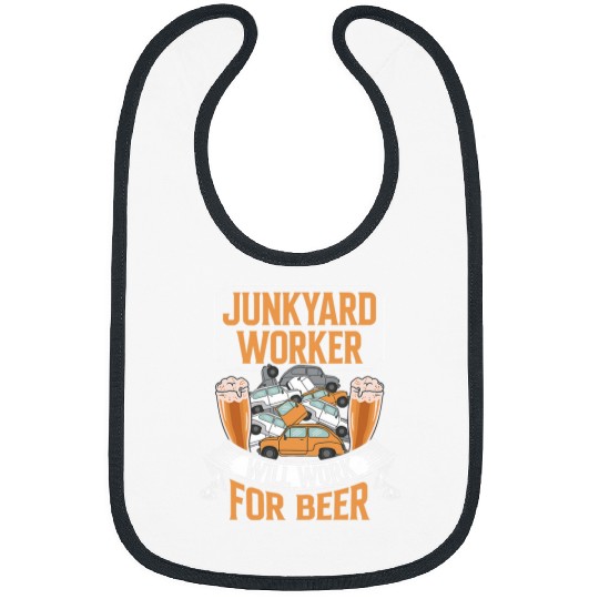 Beer Fun Scrapyard Junkyard Worker will work for beer Junkyard Worker Bibs