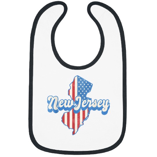 NJ New Jersey Garden State Pride East Coast Proud Jersean 3 Bibs