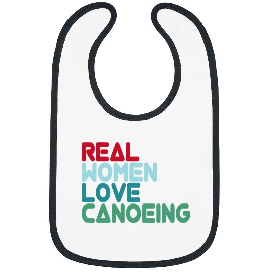 Real Women Love Canoeing Kayak Boat Whitewater Canoeist Bibs
