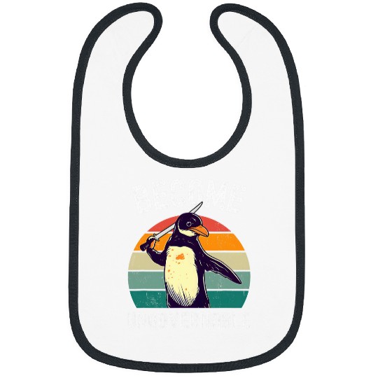Penguin Pet Become Ungovernable Meme Funny Penguin Meme Retro Vintage Bibs