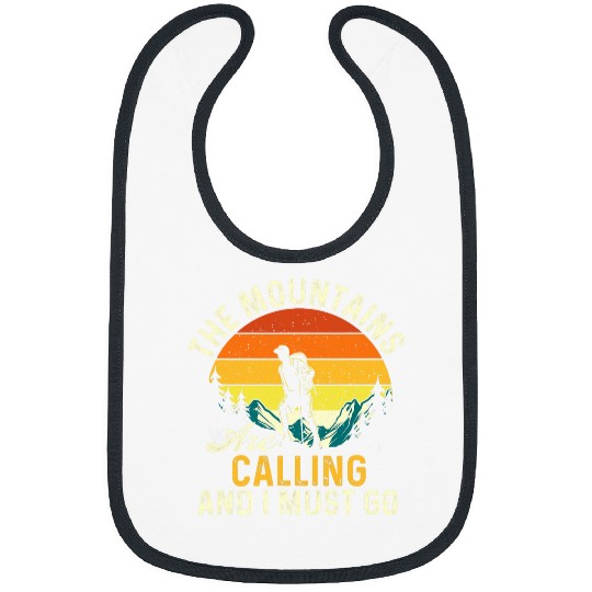 The Mountains Are Calling and I Must Go Hiking Lover Bibs