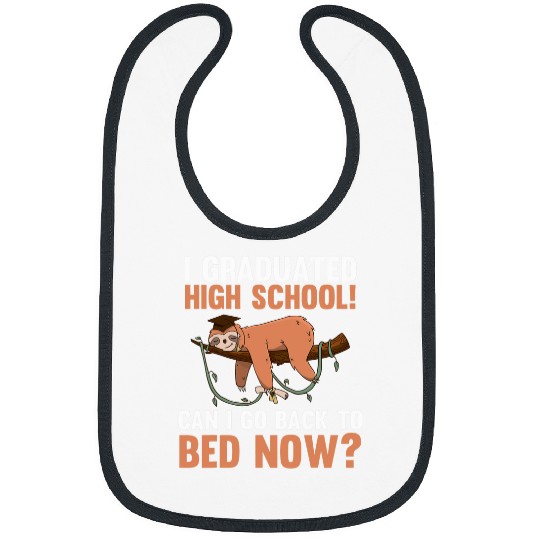 Sloth Pet Graduate High School Graduation Bibs