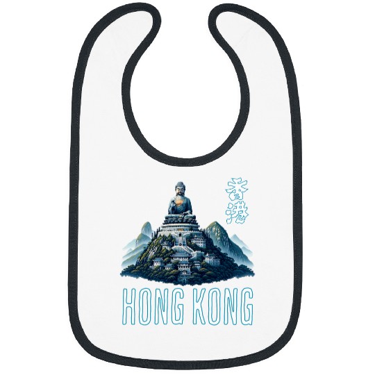 Dragon Pet Hong Kong City View Buddha Chinese New Year Dragon Bibs