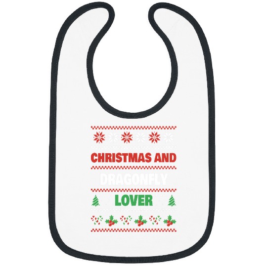 Christmas And Dragonfly Lover 2Dragonfly Ugly Christmas Bibs