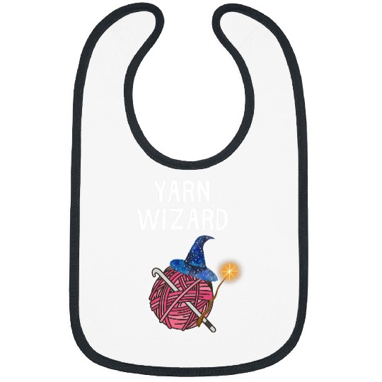 Knitting Yarn Yarn Wizard Funny Crochet Yarn Wizard Bibs