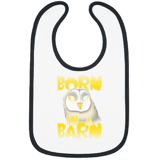 Owl Pet Born in a Barn Owl Cute Bibs