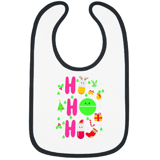 Pharmacist Job Christmas Ho Ho Ho Pharmacy Technician Tech 1 Bibs