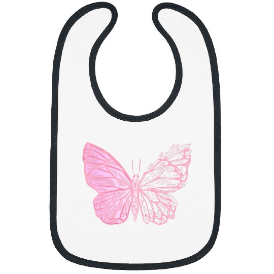 Crystal Butterfly Pastel Goth Bibs