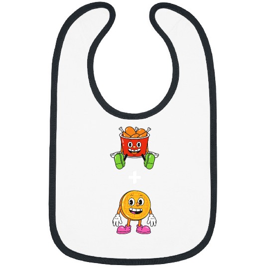 Chicken Lover and Waffle Lovers Funny and Cute Bibs