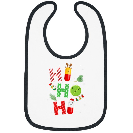 Pharmacist Job Christmas Ho Ho Ho Pharmacy Technician Tech Bibs