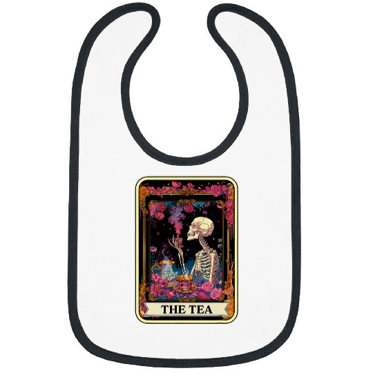 Coffee Fun The Tea Snarky Sarcastic Tarot Card Coffee Mother Bibs