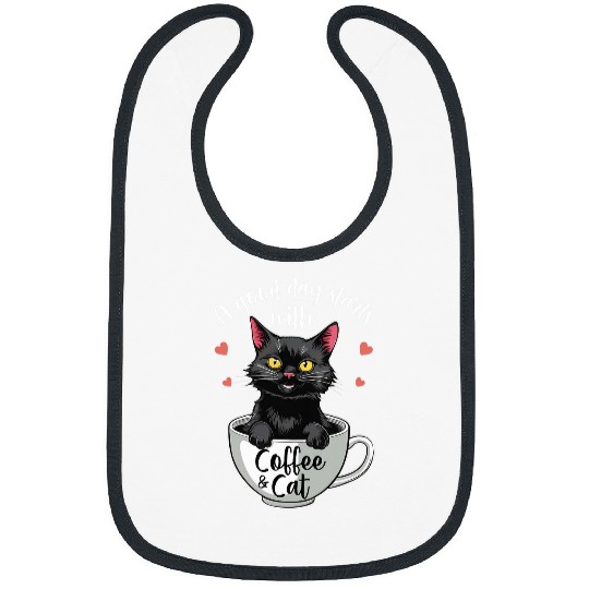 Coffee Fun black cats Coffee Mug Cat Lover Cat Dad Cat Mom Bibs