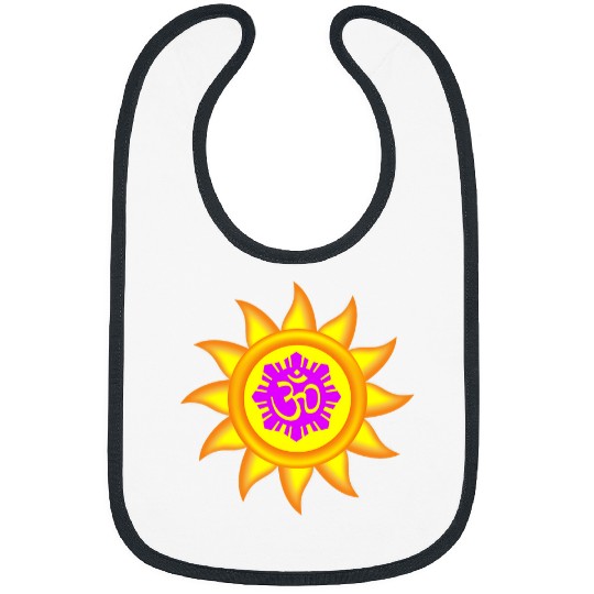 Namaste Yoga Lavender Om Sun Yoga Meditation Bibs