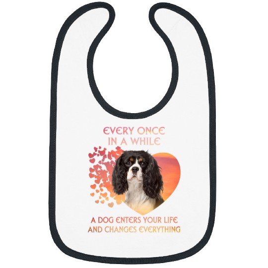 Every Once In A While A Cavalier King Charles Spaniel Bibs