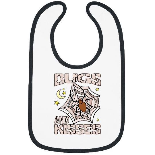 Happy Halloween Bugs And Kisses Spooky Spider Insect Lovers 1 Bibs