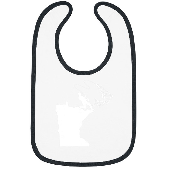 Fishing Funny Minnesota Fishing MN Love To Fish Fisher Bibs