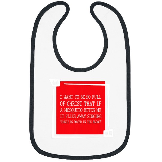 Christian Mosquito Joke Funny Deluxe Religious Jesus Bibs