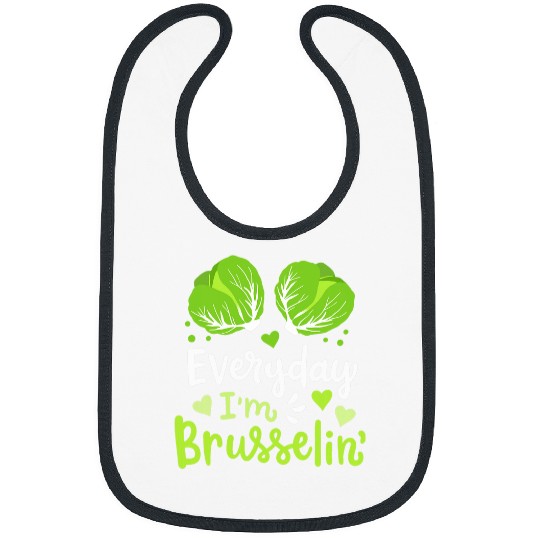 Lacrosse Gift Brussel Sprouts Vegetable Vegan Vegetarian Bibs