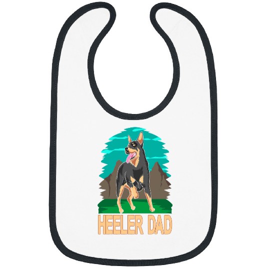 Australian Cattle Dog Lover Blue Heeler Dad Bibs