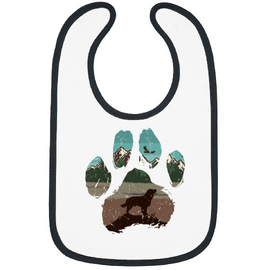 Boykin Spaniel Paw Mom Dad Dog Lover Women Bibs