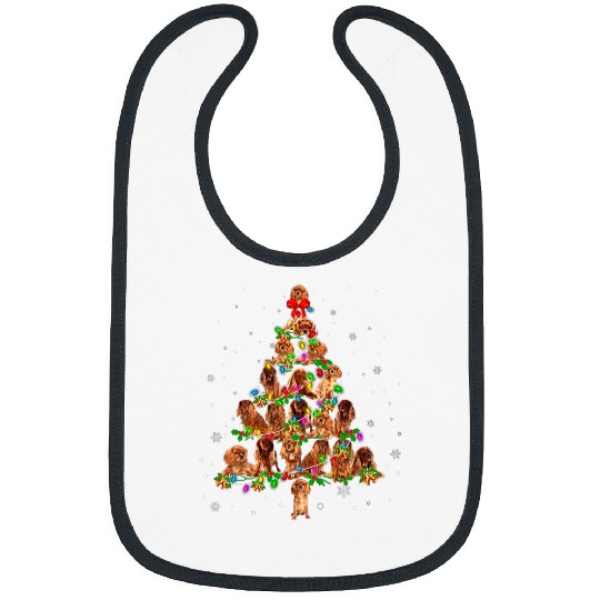 Christmas Tree Cavalier King Charles Spaniel dog xmass Tree Bibs